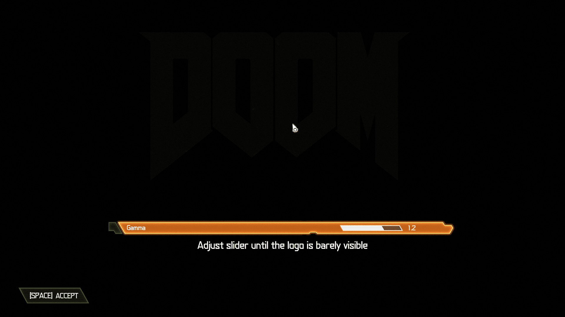 Doom gamma slider screenshot